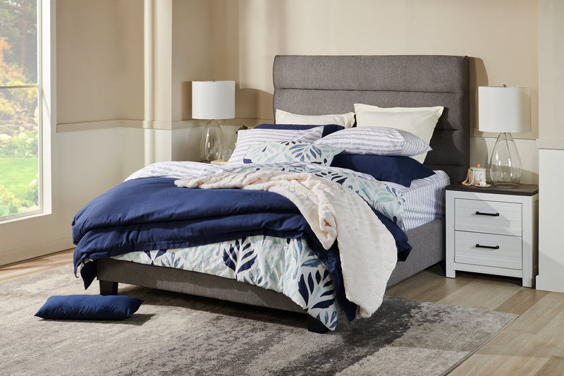 Ensemble de housse de couette Indigo 3 pièces de Kort & Co. pour grand lit - bleu marine