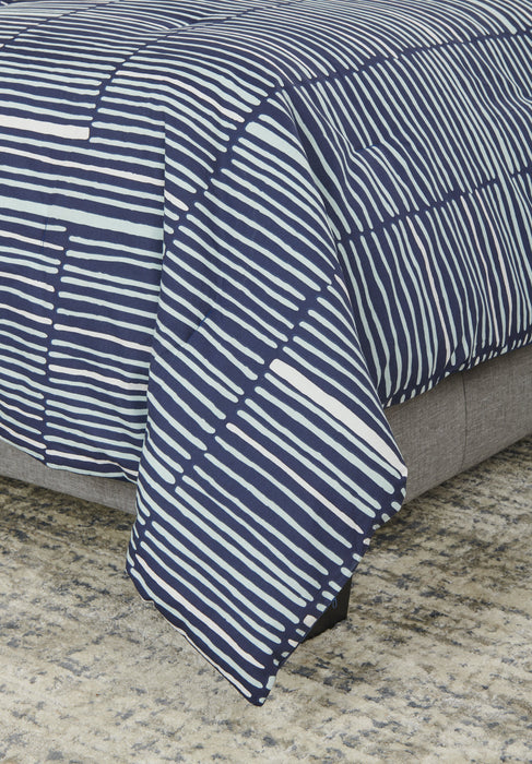 Ensemble d'édredon Lines 4 pièces de Kort & Co. pour grand lit