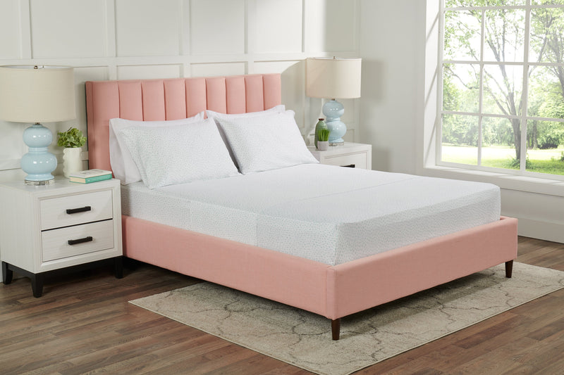 Ensemble de draps Mark 4 pièces de Kort & Co. pour très grand lit - bleu et blanc