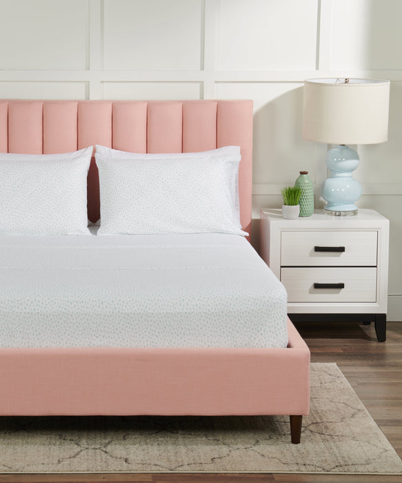 Ensemble de draps Mark 4 pièces de Kort & Co. pour grand lit - blue et blanc