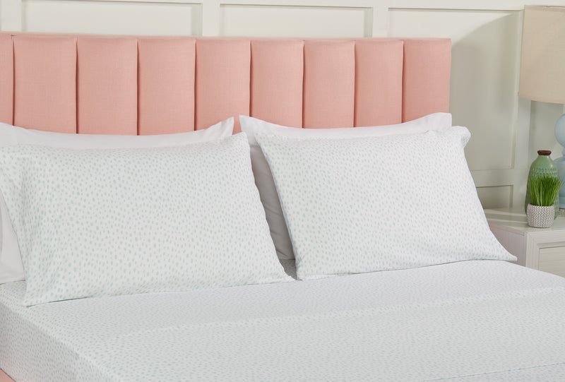 Ensemble de draps Mark 4 pièces de Kort & Co. pour grand lit - blue et blanc