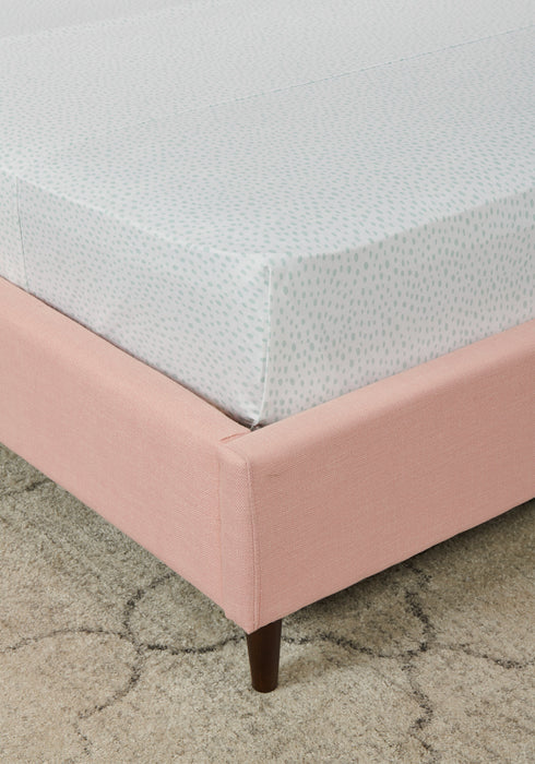 Ensemble de draps Mark 4 pièces de Kort & Co. pour très grand lit - bleu et blanc