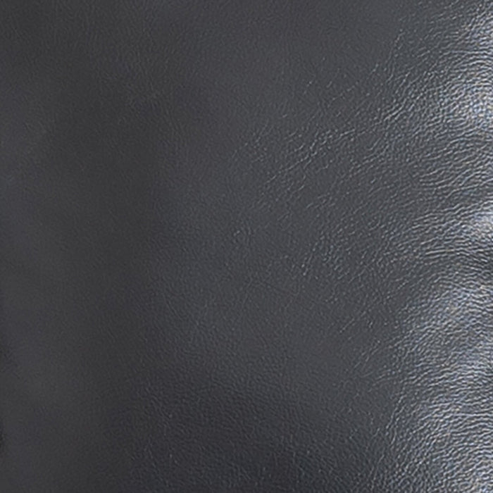 Fauteuil à inclinaison électrique Kenzo de 35 po en tissu d’apparence cuir avec appuie-tête électrique, repose-pieds et port USB - noir