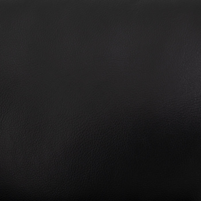 Fauteuil pivotant, coulissant et inclinable Kenzo de 35 po en tissu d’apparence cuir - noir