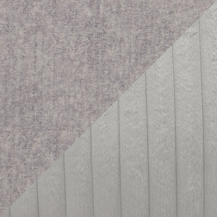 Sofa sectionnel de droite Koda 2 pièces fabriqué au Canada en tissu de chenille avec coussins réversibles - gris Paloma luxueux