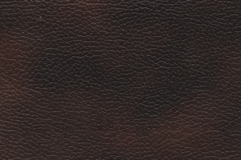 Sofa sectionnel inclinable Leo 5 pièces en tissu d’apparence cuir - brun noyer