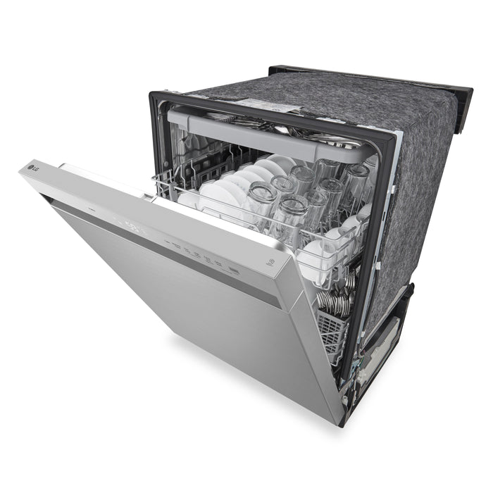 Lave-vaisselle encastré LG à 50 dBA de 24 po avec commandes à l’avant et système Dynamic DryMC - acier inoxydable Smudge-ProofMD - LDFC3532S