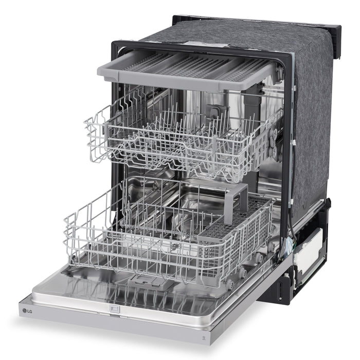 Lave-vaisselle encastré LG à 50 dBA de 24 po avec commandes à l’avant et système Dynamic DryMC - acier inoxydable Smudge-ProofMD - LDFC3532S