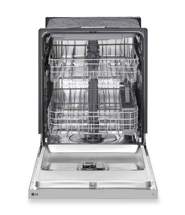 Lave-vaisselle encastré LG à 50 dBA de 24 po avec commandes à l’avant et système Dynamic DryMC - acier inoxydable Smudge-ProofMD - LDFC3532S