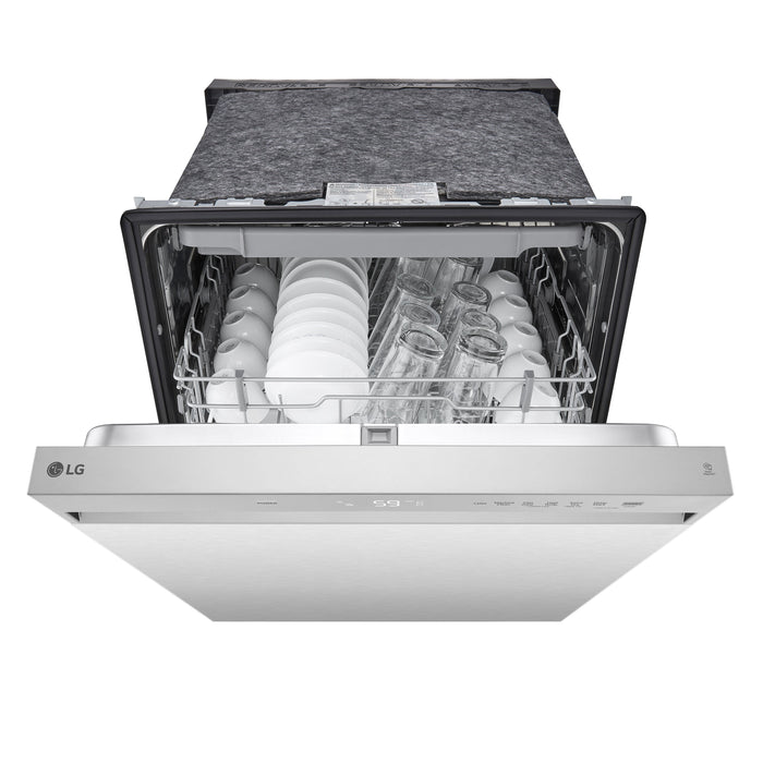 Lave-vaisselle encastré LG à 50 dBA de 24 po avec commandes à l’avant et système Dynamic DryMC - acier inoxydable Smudge-ProofMD - LDFC3532S