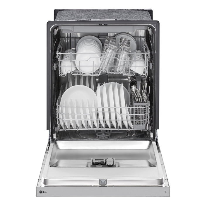 Lave-vaisselle encastré LG à 50 dBA de 24 po avec commandes à l’avant et système Dynamic DryMC - acier inoxydable Smudge-ProofMD - LDFC3532S
