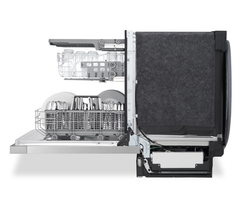 Lave-vaisselle encastré LG à 50 dBA de 24 po avec commandes à l’avant et système Dynamic DryMC - acier inoxydable Smudge-ProofMD - LDFC3532S