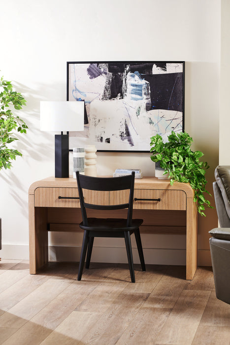 Table de salon moderne Scott Living Lenore de 59 po avec rangement - naturelle