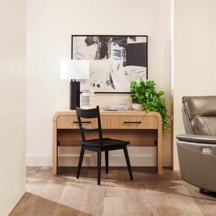 Table de salon moderne Scott Living Lenore de 59 po avec rangement - naturelle