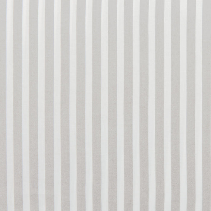 Ensemble de draps Striped de 4 pièces en coton pour lit double - gris clair