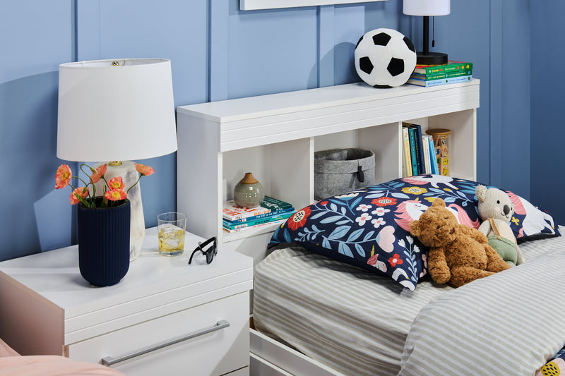 Ensemble de draps Striped de 3 pièces en coton pour lit simple - gris clair