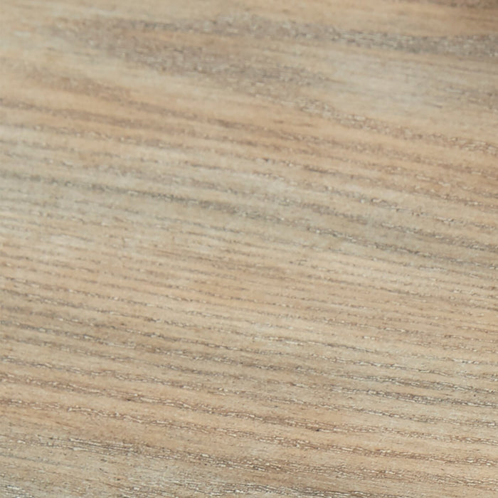 Table à café ronde moderne Lloyd de 43 po avec tablette et roulettes - gris-brun