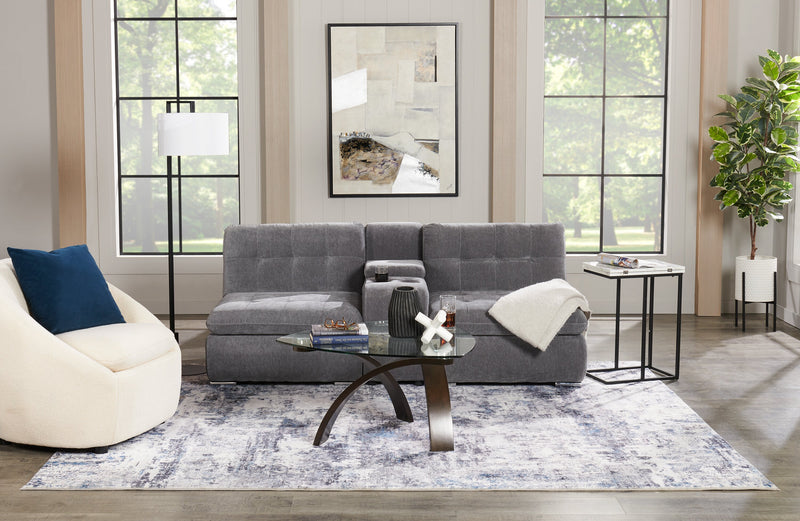 Fauteuil d’appoint courbé Lola de 28,7 po en tissu de chenille bouclé avec coussin de siège amovible - blanc