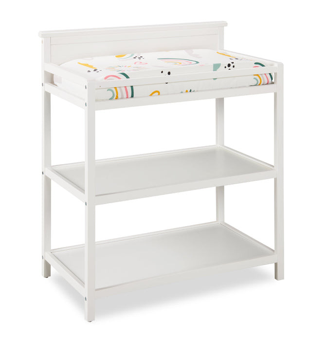 Literie Luna 3 pièces pour lit de bébé - blanc et rose