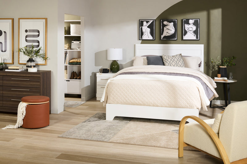 Pouf de rangement rond Manitoba de 18 po - similicuir brun