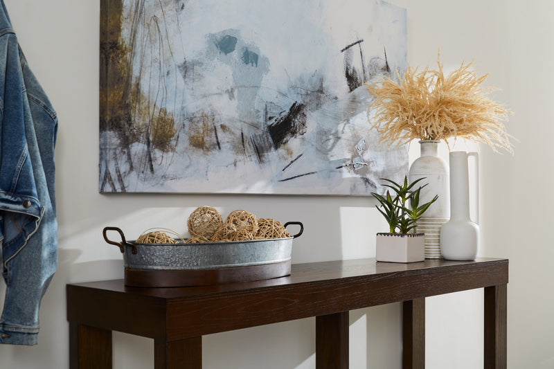 Table de salon contemporaine Watson de 67 po - bois brun foncé