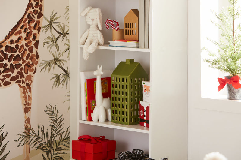 Bibliothèque Slade de 24,75 po à 5 tablettes - blanche