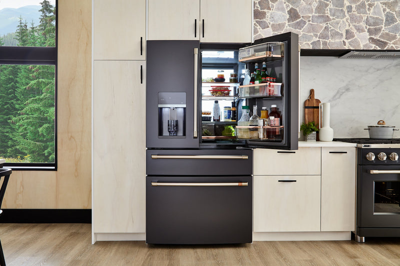 Réfrigérateur Café de 22,3 pi³ et de 36 po à 4 portes - noir mat - CXE22DP3PD1