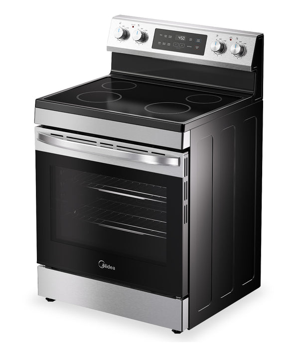 Cuisinière électrique Midea de 30 po et à capacité de 6,3 pi3 - MER30B14ASTC 
