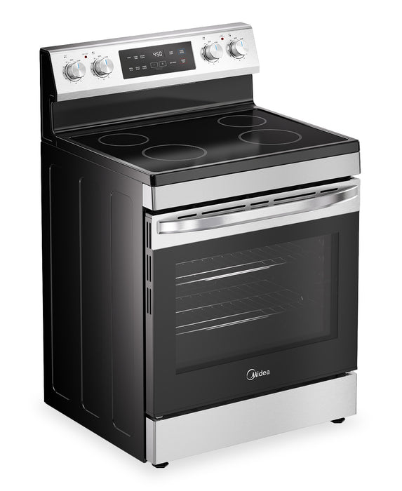 Cuisinière électrique Midea de 30 po et à capacité de 6,3 pi3 - MER30B14ASTC 