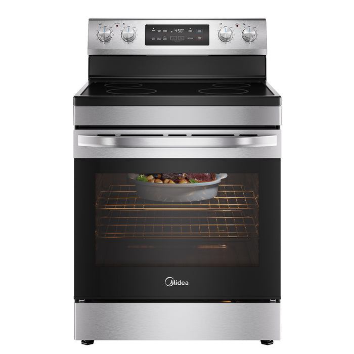 Cuisinière électrique Midea de 30 po et à capacité de 6,3 pi3 - MER30B14ASTC 