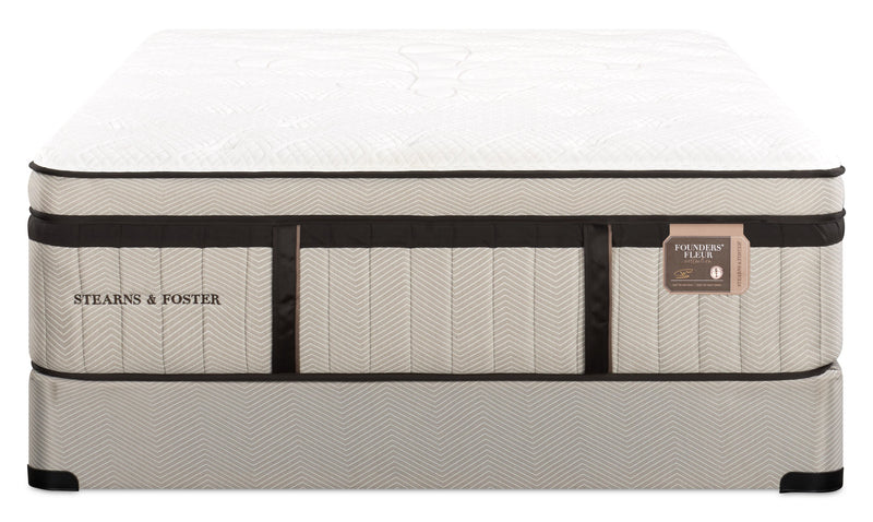 Ensemble matelas luxueux à Euro-plateau Middlesbrough de Stearns & Foster pour grand lit