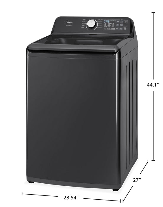 Laveuse Midea à chargement par le haut de 5,2 pi3 avec agitateur - noir - MLTW52M2BGG