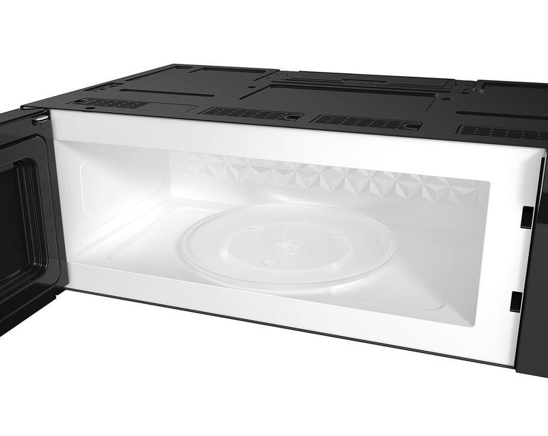 Four à micro-ondes à hotte intégrée mince Midea de 1,2 pi³ et de 400 pi3/min - acier inoxydable - MMO12S14ASTC