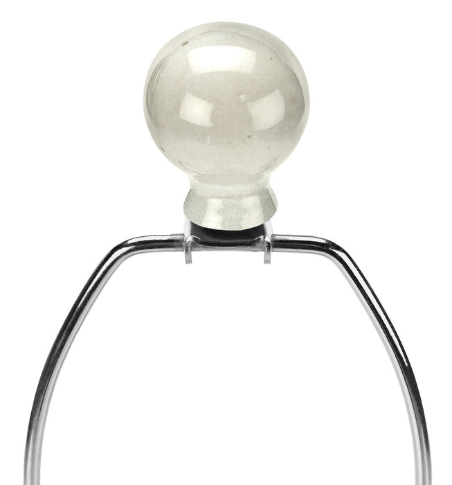 Lampe de table de 31 po en céramique crème