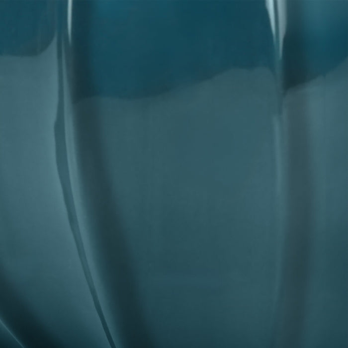 Lampe de table courbée de 24 po en céramique bleue