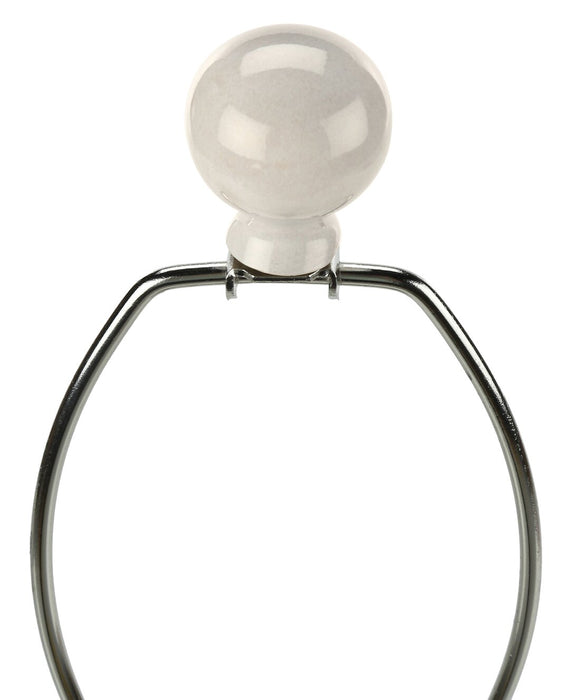 Lampe de table de 33 po en céramique crème