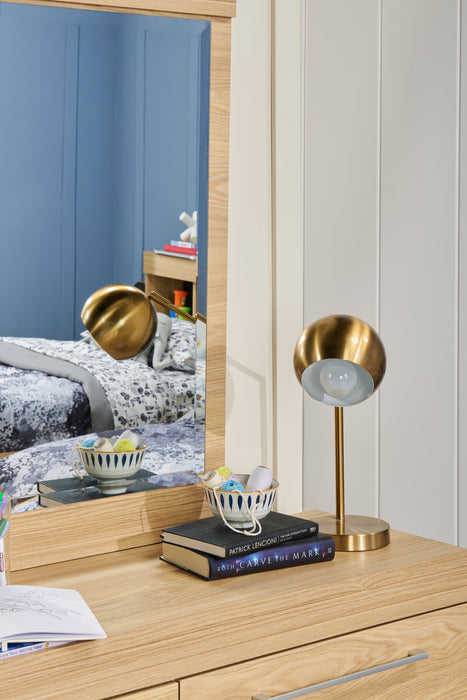 Lampe de travail et de bureau de 19 po en métal doré