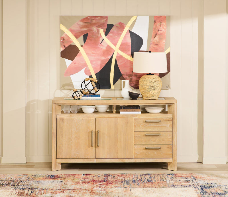 Lampe de table de 25 po en rotin avec abat-jour beige