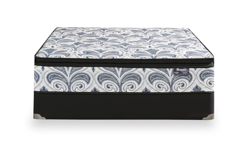Ensemble matelas semi-ferme à plateau-coussin Monaco de Springwall pour grand lit