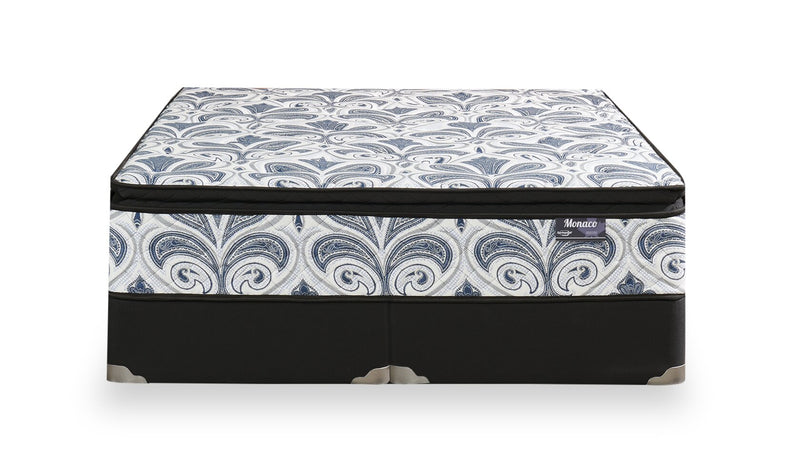 Ensemble matelas semi-ferme à plateau-coussin Monaco de Springwall pour très grand lit