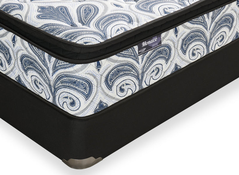 Ensemble matelas semi-ferme à plateau-coussin Monaco de Springwall pour très grand lit