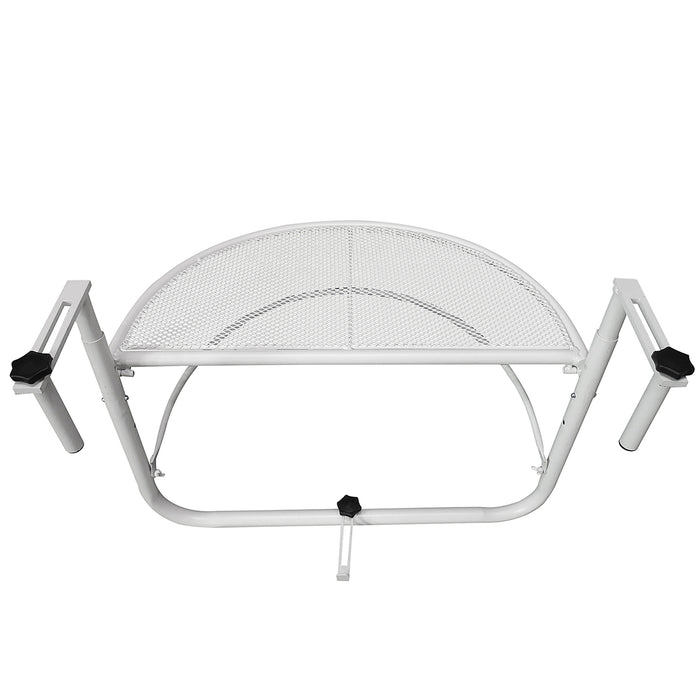 Table De Balcon Suspendue Ajustable Outsunny, Blanche