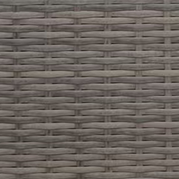 Table Naples de hauteur standard pour la terrasse à l’extérieur - osier en résine tressé à la main, verre, résistante aux rayons UV et aux intempéries - naturelle et noire