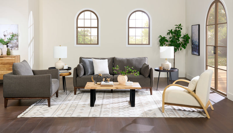 Table d'appoint ronde Nashik de 20 po - brune