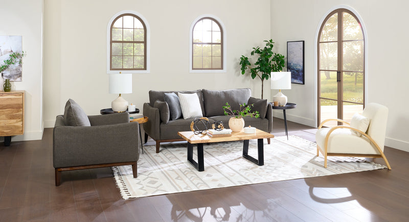 Table d'appoint ronde Nashik de 20 po - brune