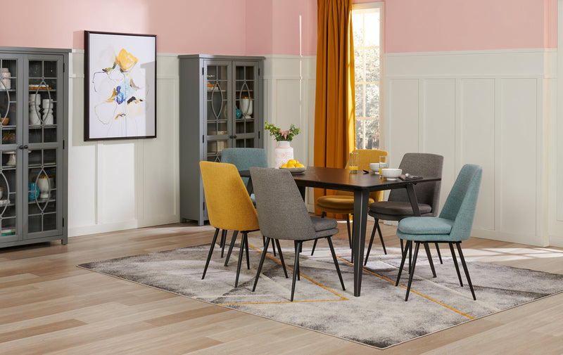 Armoire vitrée Athena de 36 po - grise