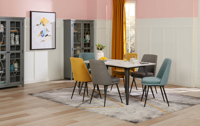 Fleurs jaunes à l’acrylique - 31 po x 41 po 