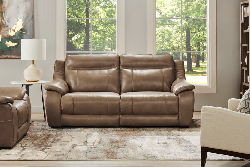 Table de bout ovale moderne Nico de Kort & Co. de 22 po - pierre frittée blanche avec pattes en métal gris foncé