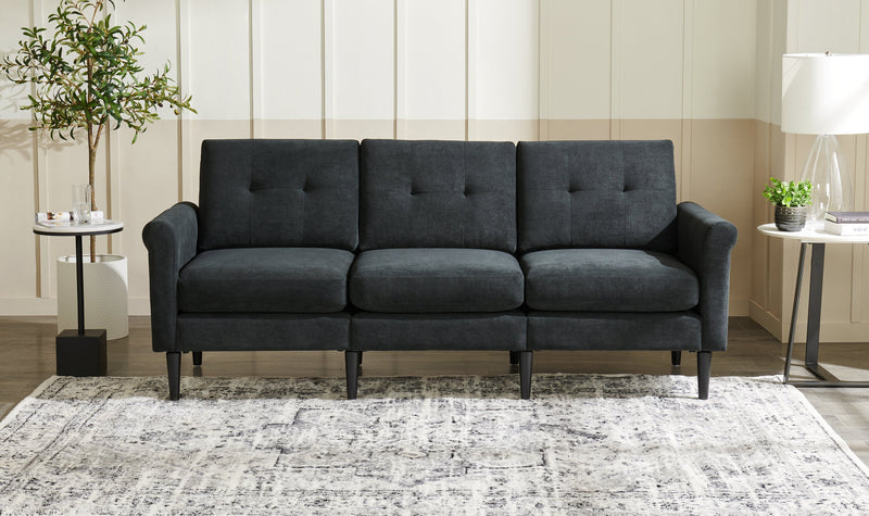 Table de bout ovale moderne Nico de Kort & Co. de 22 po - pierre frittée blanche avec pattes en métal gris foncé