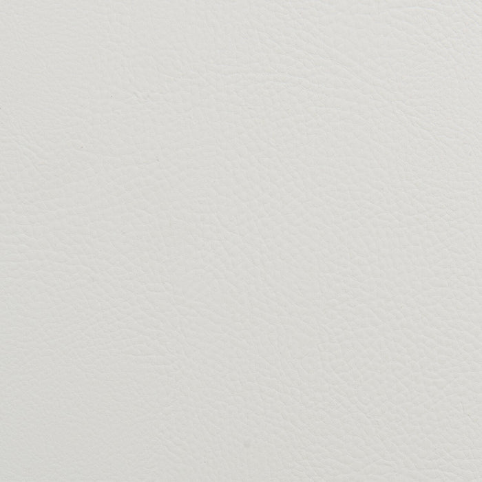 Lit plateforme rembourré Nova en tissu de cuir végétalien blanc - format grand lit